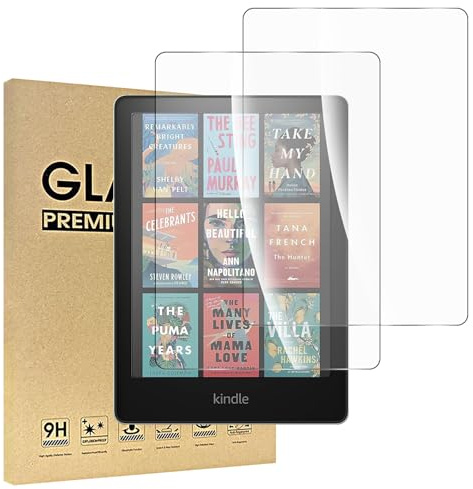 Fourmor Screen Protector for Kindle Paperwhite 7-inch E-book Reader (2024 Release-12th Generation) - 9H Tempered Glass Film, Anti-scratch HD, Anti-fingerprint, Professional Kraft Box Packaging[2 Pack]