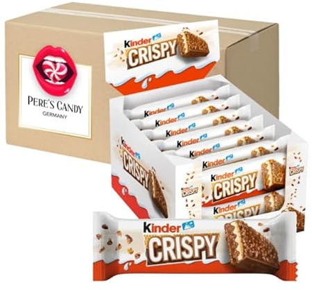 Kinder Crispy Riegel knusprige und cremige Schokolade 14 x 34g