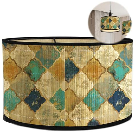 Hengrongshen Pantalla de lámpara, lámpara colgante, diámetro 30 cm, pantallas para lámpara de mesa, decoración del hogar, lámpara de pie para mesa, suelo y lámparas colgantes (amarillo)