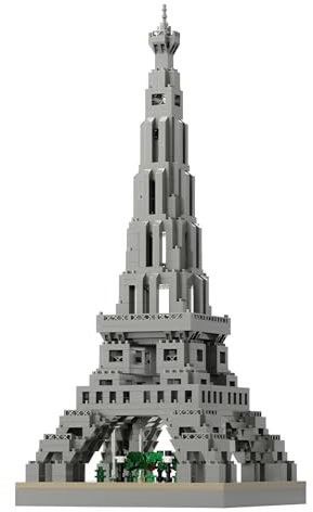DrmBeyd Eiffelturm Bausteine Set, Weltberühmte Wahrzeichen Architektur Mikro Bausteine, 959 Teile Mini Mikro Architektur Bausatz, Geschenk für Erwachsene und Kunstbegeisterten