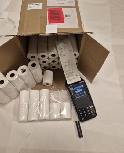 100 rouleaux de papier thermique haute qualité de 57x40 mm (100)