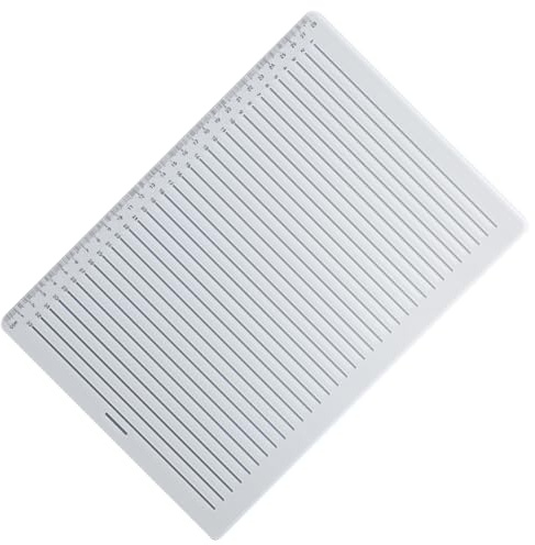 Stencil a linea Modelli di scrittura Righello Disegno a righe College Disegno a righe Stencil Guida di scrittura Strumento di misurazione educativo