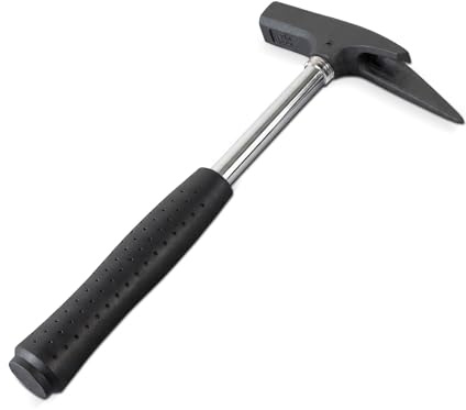 blizz-z Latthammer - Breite: 16,8 cm x Länge: 31,7 cm x Höhe: 2,5 cm | Gewicht: 820 g - Stahlrohrstiel mit ergonomischem, rutschfestem Gummigriff - aus Präzisionsstahl