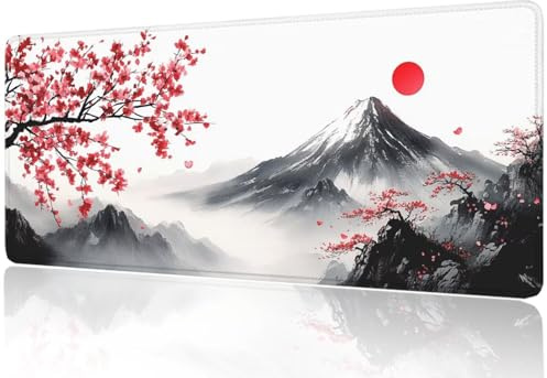 Large Gaming Mouse Pad 1200x500mm, Grey Mouse Mat with Stitched Edge, Waterproof Non-Slip Rubber Base Mousepad, Improved Precision Control and Speed, Desk Mat Large for Office & Home (Japan) M1-465