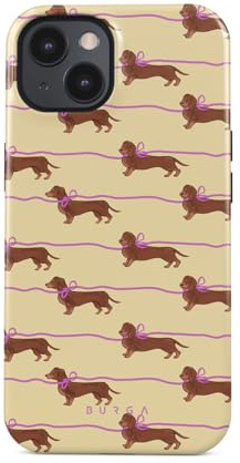 BURGA Coque Unisexe pour iPhone 15 – Design Hybride Double Couche avec TPU Anti-Choc, Finition Résistante aux Rayures et Rebord Surélevé pour Protection d'Écran et Usage Quotidien