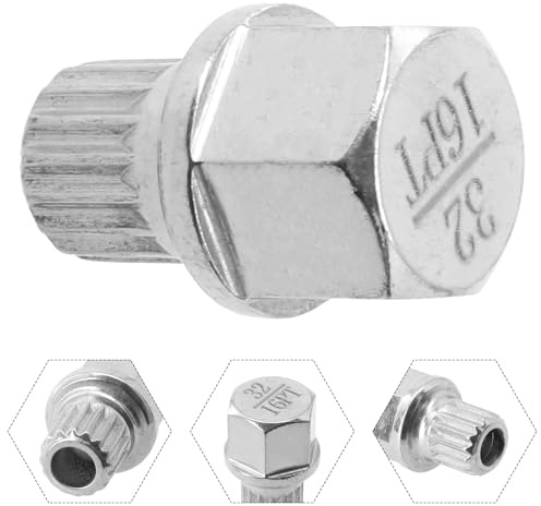 Lawnoval 32/16PT - Chiave per rimozione dadi di bloccaggio ruote in acciaio, antifurto compatibile con BMW, 20 x 28 mm, tonalità argento