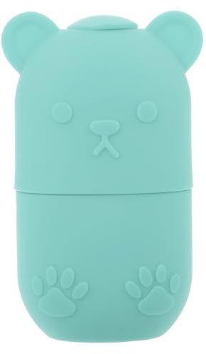 HOMSFOU Pain Relief Ice Holder for Face Silicone Manual Ice Massager Easy to Carry Design Blue Facial for Travel and Home Use