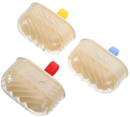 OUNONA Mini Rullo Levapelucchi Portatile Lavabile 3 Pezzi con Coperchio Trasparente, Rullo Adesivo Riutilizzabile per Peli di Animali e Lanugine, Pulisci Abiti e Mobili per Casa e