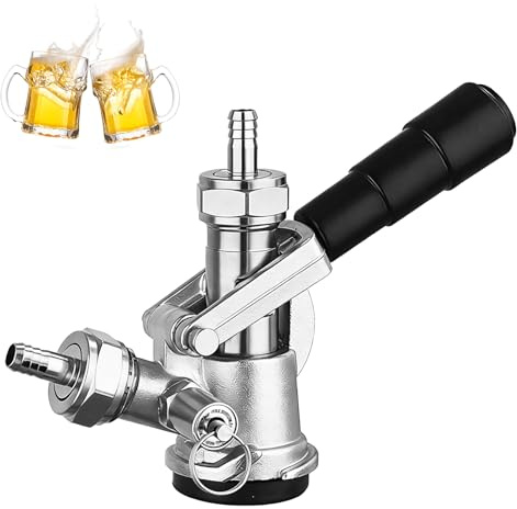 Grifo Cerveza Tipo D Para Barril, Acoplamiento Keg G5/8 Con Válvula De Seguridad, Grifo De Acero Inoxidable 304 Para Sistema De Tirador, Conector Para Barriles Compatible Con Dispensadores De Bebidas