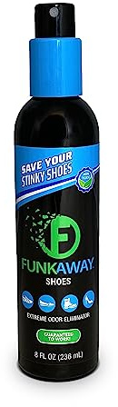 FunkAway Shoe & Gym Odor Eliminator Deodorizer Spray for Sneakers, 8 oz