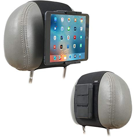TFY KFZ-Halterung, Auto-Kopfstützen-Halterung für Handys und Tablets, kompatibel mit Geräten mit einem 12,7 bis 26,7 cm (5 bis 10,5 Zoll) großen Bildschirm (Black)