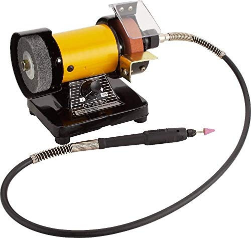 Topchances Mini meuleuse d'établi avec tige rotative flexible pour modélisme - 10 000 tr/min
