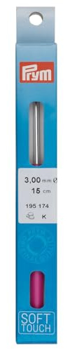 Prym 195174 Häkelnadel, Silber, 15 cm x 3 mm