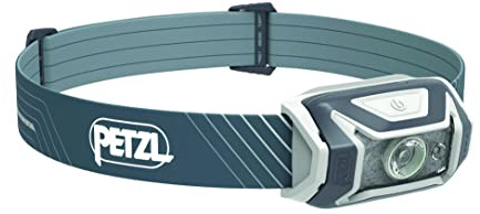 PETZL - Stirnlampe TIKKA CORE - Unisex, Grau, Einheitsgröße | Wiederaufladbare kompakte 450 Lumen Leuchte mit roter Beleuchtung zum Wandern, Klettern & Camping