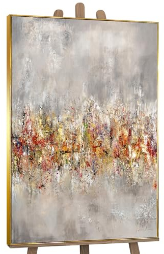 YS-Art XXL Abstrakt Acrylbild heller Horizont handgemalte Barock Stil