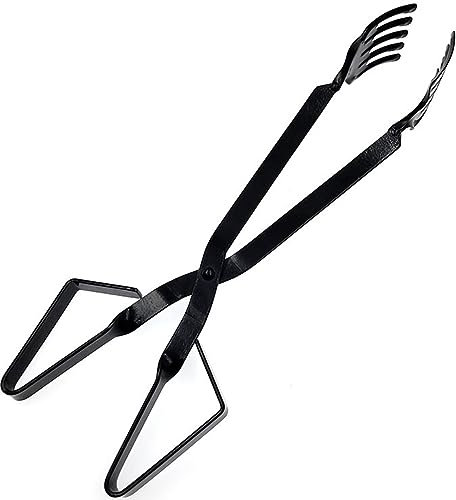 Gcroet 1PC Crab Tongs for Live Crabs Portable Iron Scissor Painted Anti-rust Crab Tongs Heavy Duty Tongs for Shellfish Lobster BBQ