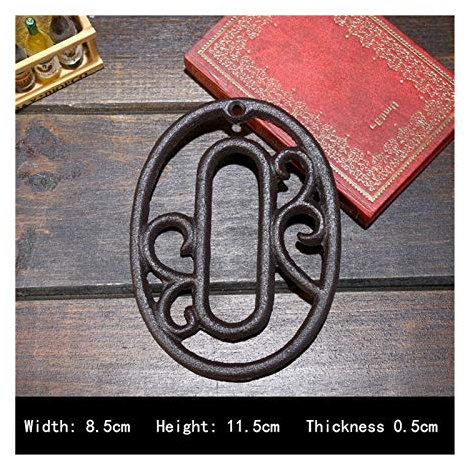HKYBCF Türnummer Industrie Cast Iron House Stil Tür Zahlen Adresse Customized Anzahl for Home Restaurant Wand Wohnzimmer (Color : 0, Size : 11.5cm)