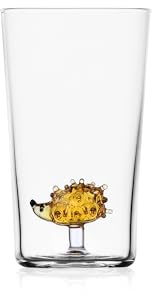 Ichendorf Milano Long Drink Riccio, Collezione Animal Farm, 45 cl, Vetro Borosilicato, Fatto a Mano