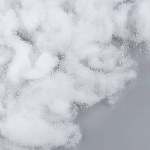MyKeyHome Ovatta Per Imbottitura, Fibra di Silicone Cava, 100% Poliestere, Riempimento Cuscini, Peluche, Bricolage, ecc.. (1000, Grammi)