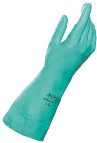 10PAIA GUANTI IN NITRILE ULTRANITRIL PLUS Col. Verde tg. 9