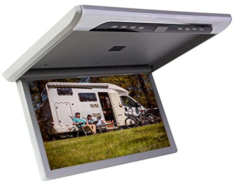 TV pour voiture 19 pouces moniteur de voiture 1080P HD écran LCD Portable voiture lecteurs vidéo Automobile plafond TV toit montage affichage USB FM camping-car Offrez-vous une expérience visuelle exc