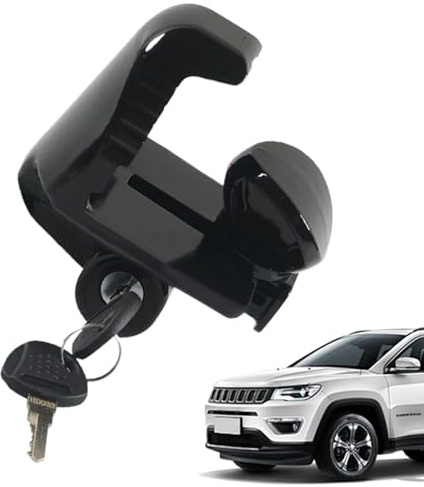 Serratura per rimorchio per barca, di bloccaggio regolabile, serrature con chiavi, serrature per per rimorchi da viaggio, per protezione rimorchio