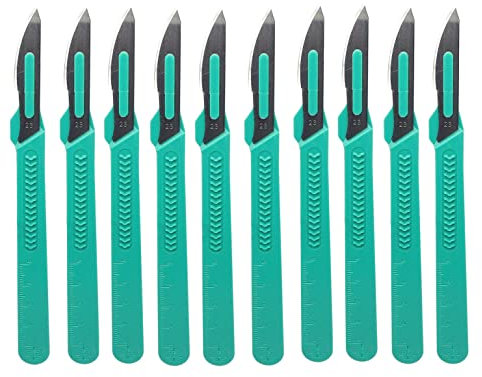 Coltello in acciaio inossidabile sterile NO.23 per dermataplaning chirurgico, anatomia del laboratorio, intaglio, coltello hobby artigianale, dissezione medica, podologia