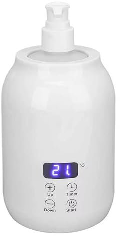 Single Bottle Essential Oil Heater Professional & Home Electric Heating 30-65℃ LED Screen Massage Oil Bottle Heater Warmer For Massage Oils Creams Lotions For SPA Salon Barber Shops