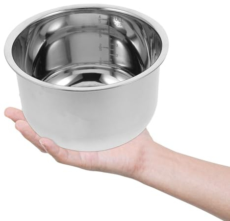 Alipis Pot Intérieur Revêtement Antiadhésif de Cuiseur à Riz Grosse Capacité en Acier Inoxydable 304, Capacité 2l Remplaçant pour Cuiseur à Riz