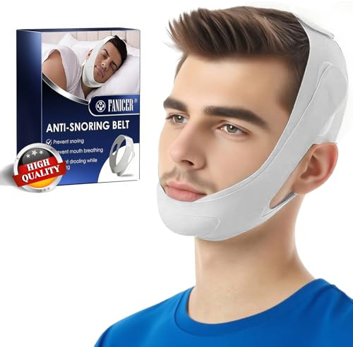 Anti-ronflement Mentonnière，dispositifs anti-ronflement universels，bandeau Anti Ronflement pour Aide Sommeil，Ceinture Anti-ronflement Sleeping Stop Strap，Ronflement Réglable Strap pour Hommes Femmes