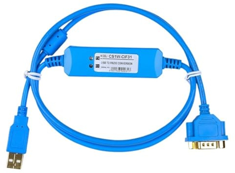 ZRSHCXWS Câble série USB CS1W-CIF31+ USB-CIF31 Câble de programmation d'isolation optique USB vers R232 Câble convertisseur adaptateur USB-RS232(Gold Plated Version)