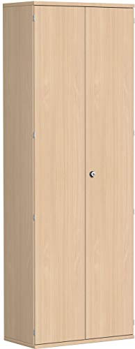 Geramöbel Flügeltürenschrank, 5 Dekor-Einlegeböden, abschließbar, 800x425x2304, Buche/Buche