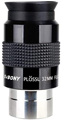 Svbony SV131 Telescope Eyepiece 1.25 Inches, 32mm Plossl Eyepiece FMC Lens 46 Degree Field of View Long Eye Relief Telescope Accessories for Planetary Observation