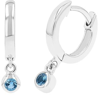 s.Oliver Creolen 925 Sterling Silber Mädchen, Kinder Ohrschmuck, mit Zirkonia synth., Kommt in Schmuck Geschenk Box.