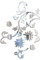 BESPORTBLE Acrylic Wall Stickers Flower Vine Mirror Wall Decal Self Adhesive Wall Art Stickers for Living Room Bedroom Decor (Silver)