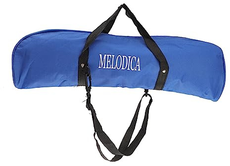 Milisten 32-Tasten Melodica-Tasche mit Schultergurt und Tragegriff, Blau | Leichtes Textilgewebe, Geschlossene Aufbewahrung, Schneller Zugriff, für Unterricht, Probe, Reise, Pendeln und Alltag