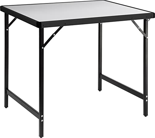 BRUNNER 0406101N Torun 2, Tavolo da Esterni con Ripiano in Alluminio e Gambe Pieghevoli in Acciaio, Compatto, Facile da Trasportare, Portata Max 30 kg