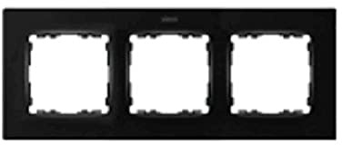 Simon 8200637-098 placa de pared y cubierta de interruptor Negro