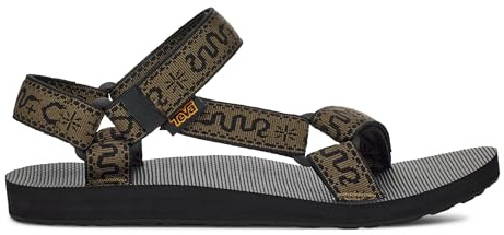 Teva Men's Sandalias de Montaña Original Marrón Trail Running Shoe, Bandana Dark Olive, 10.5 UK