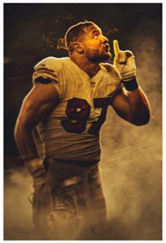 BLIJR 500 Teile Puzzle American-Football-Spieler Nick Bosa Star Holz Puzzle Erwachsene Stress Freisetzung Spiel 500 Piece 20.4x15inch(52x38cm) Kein Rahmen