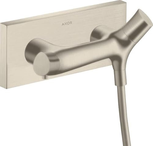 hansgrohe AXOR Starck Organic Brausethermostat Aufputz, 1 Verbraucher, 12602820, Farbe: Brushed Nickel