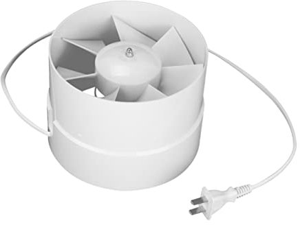 Veemoon Low Noise Circular Ventilation Fan Duct Fan Exhaust for Bathroom Kitchen Toilet Window Ceiling Ventilation