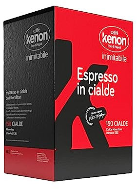 Gusto e aroma Espresso sempre perfetto, 150 Cialde Kenon Caffè, Cialde Ese44 da 7 gr confezionate singolarmente