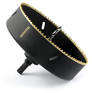 BINOTA Sierra perforadora bimetálica M42 de 178 mm para metal, madera, madera contrachapada, PVC, tableros de fibra, placas de yeso