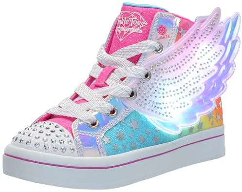 Skechers TWI-Lites 2.0 Dreamy Wings Stiefelette für Mädchen, Hot Pink Synthetik Multi Trim, 12 UK Child