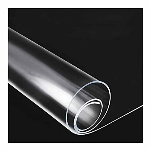 Läufer-Teppich, robuster Bodenschutz, durchsichtiger Schreibtisch-Abdeckungsschutz, 1,5 mm dicke, durchsichtige Schreibtischunterlage aus Kunststoff, durchsichtige Tischdecke, Tischdeckenschutz, Schre