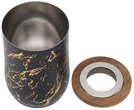 Ensemble De Stockage De Boîtes à Café, Récipient à Café Hermétique En Acier Inoxydable, Récipient Hermétique à Expresso Scellé Sous Vide, Pot à Café, Récipient à Sucre, Stockage De Café Moulu(noir)