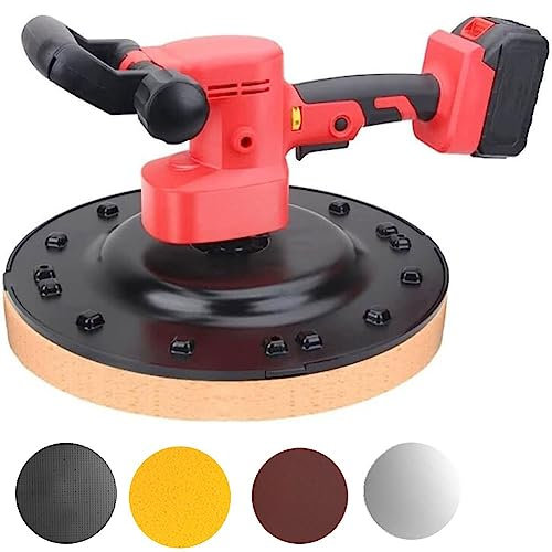 ZHJOPP 1880W Wall Smoothing Polishing Machine, Electric Drywall Sander, Variable Speed Concrete Cement Mortar Trowel Automatic Mixer Plastering