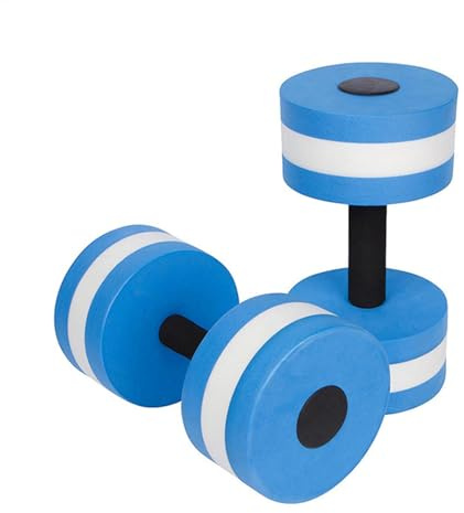 2 Pieces Foam Dumbbells For Aqua Aerobics Water Resistance, Dumbbell Aqua Aerobics Weights Water, Kids Foam Dumbbells Set, High-Density Foam Water Weights Dumbbells, For Water Aerobics Weight Loss