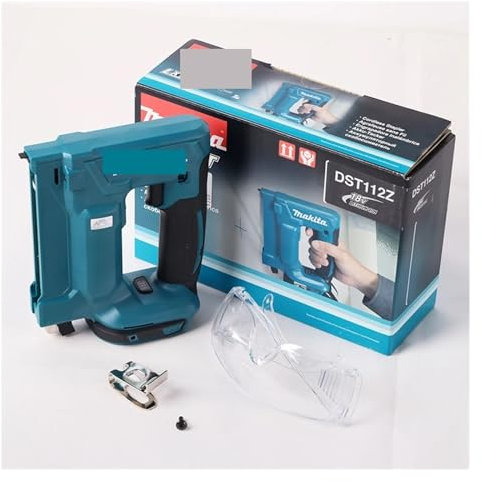 Pistolet Cloueur, DST112Z Cordless 18V Stapler Rechargeable Household Electric Woodworking Painting Photo Frame Nail Gun (Body Only)